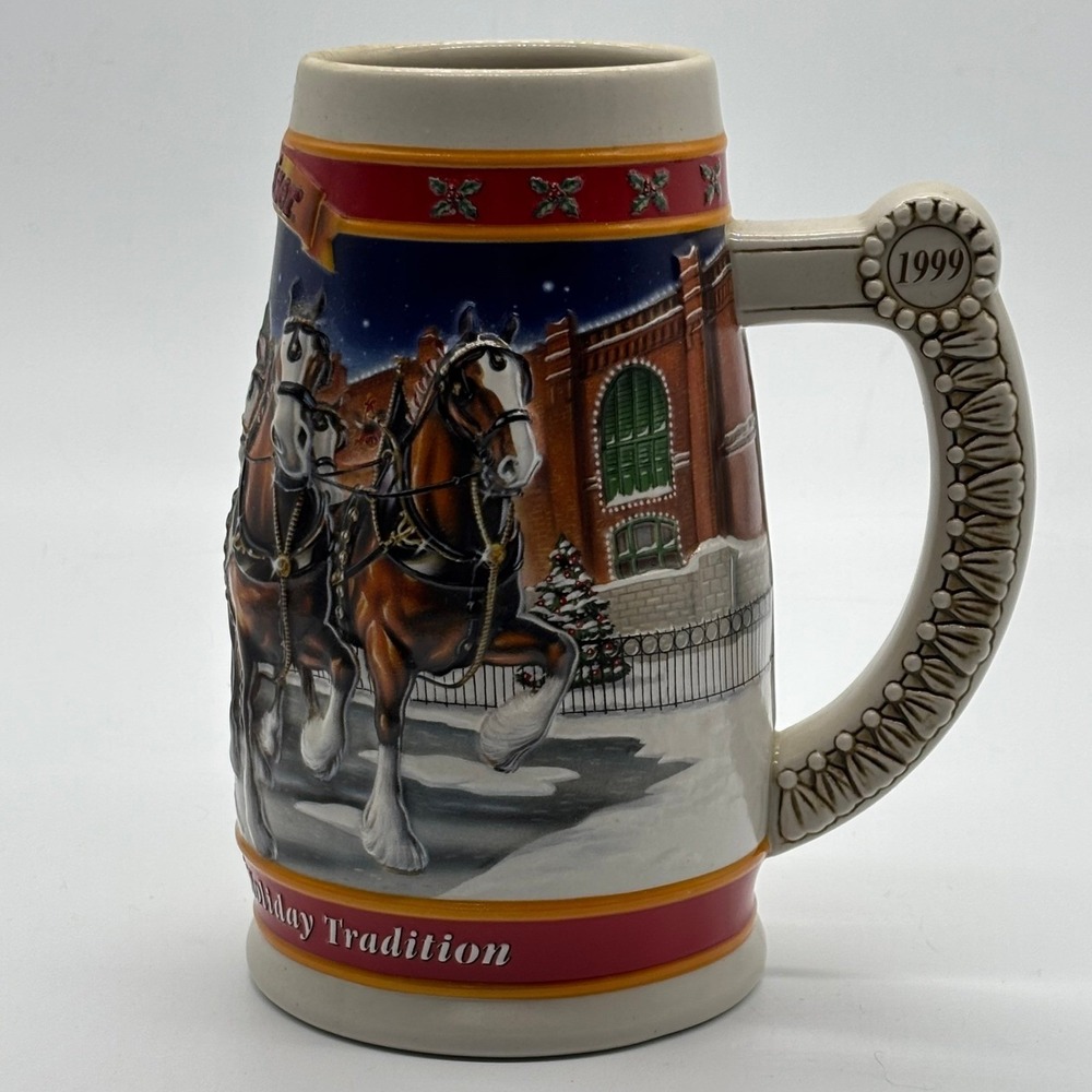 1999 Budweiser A Century of Tradition CS389 Holiday Clydesdale Beer Stein - Picture 6 of 6